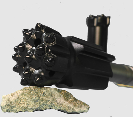 Нить T45 Retrac Button Drill Bit с размером 3' - 4' и черным цветом для использования в карьере